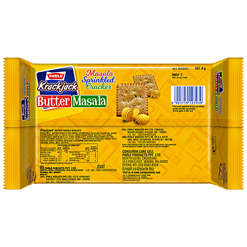 Parle Krackjack Butter Masala Biscuits, 307.8 g  