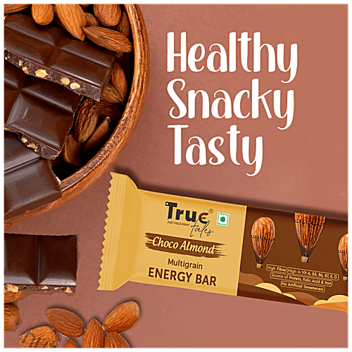 Buy True Tales Multigrain Energy Bar Choco Almond, Source Of Iron