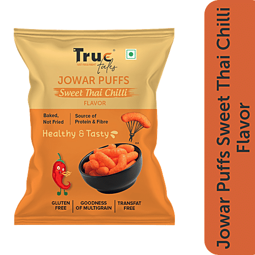 Buy True Tales Jowar Puffs Sweet Thai Chilli Flavor, Baked, Crunchy