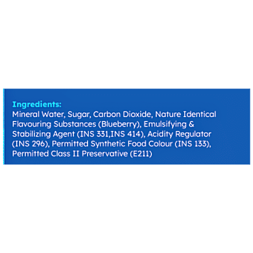 Dobra Pop Goli Marble Soda Blueberry - Refreshing Soft Drink, 225 ml  