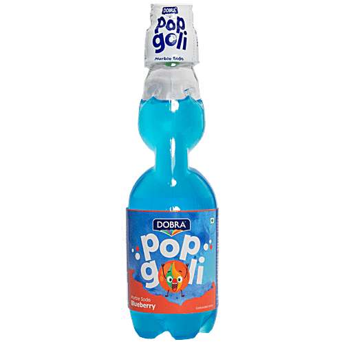 Dobra Pop Goli Marble Soda Blueberry - Refreshing Soft Drink, 225 ml  