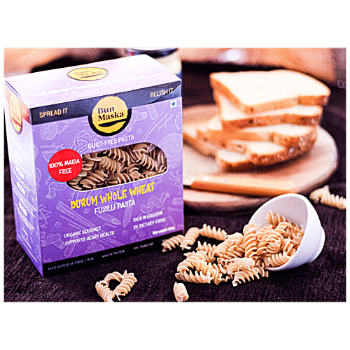 Buy Bun Maska Durum Wheat Whole Wheat Fusilli Pasta Low In Calories
