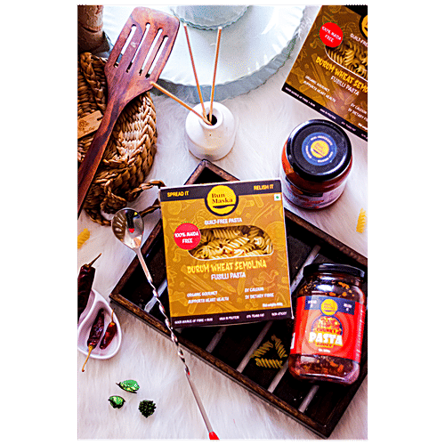 Bun Maska Durum Wheat Semolina Fusilli Pasta - Low In Calories, 500 g  