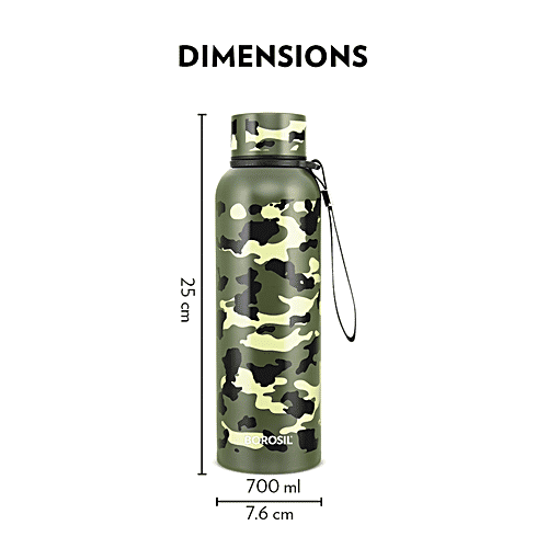 Buy Borosil Trek Insulated Stainless Steel Hot & Cold Water Bottle