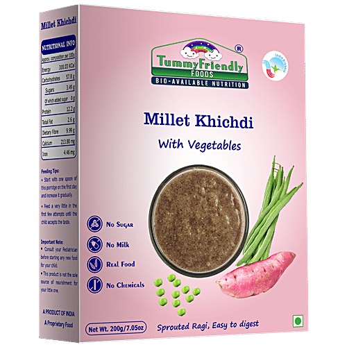 Buy TummyFriendly Foods Millet Khichdi Mix With Vegetables No Sugar