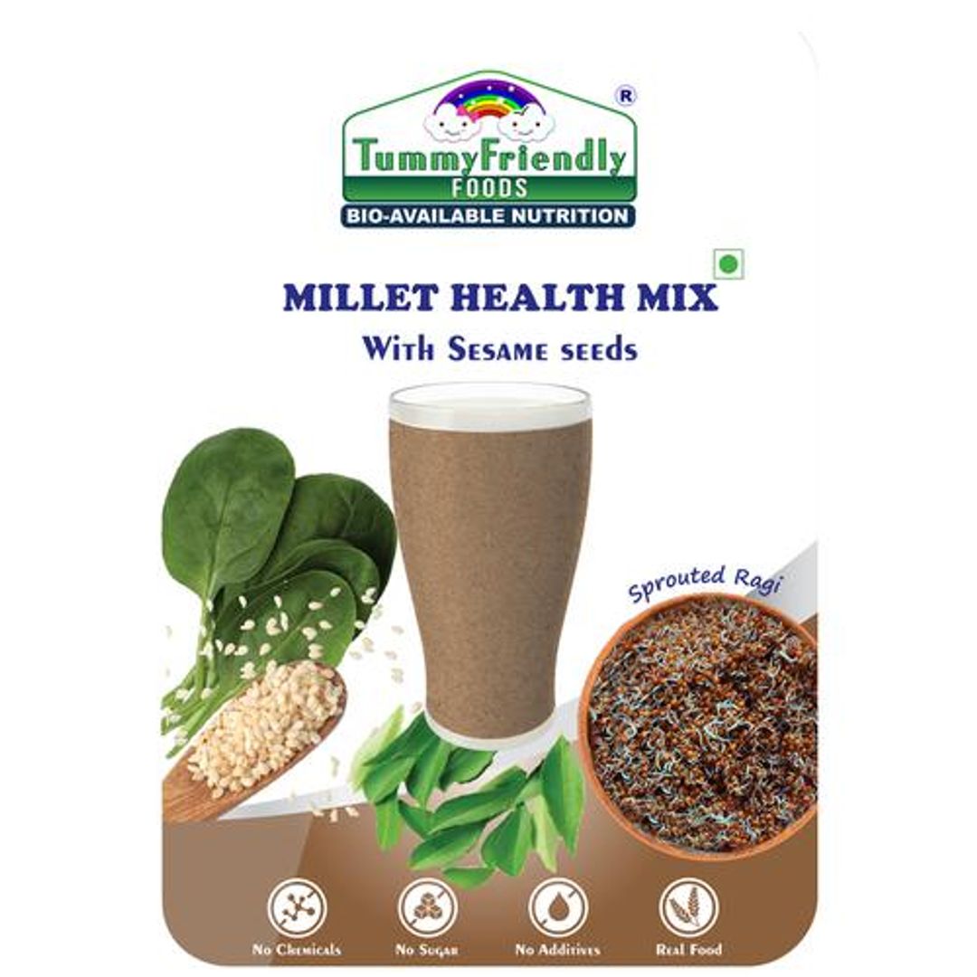 TummyFriendly Foods Organic Millet Health Mix With Sesame Seeds - No Chemical & Sugar, 800 g 