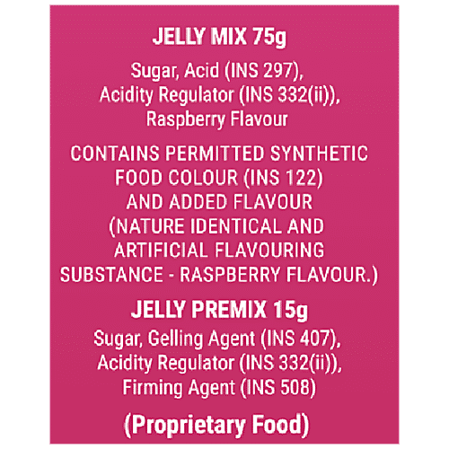 Buy BAKERS Vegetarian Jelly Crystals Raspberry Sets Without