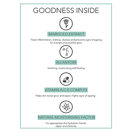 Fabessentials Vitamin E Calendula Face Cream - Nutrient-Charged Night Cream, For All Skin Types, 100 g  