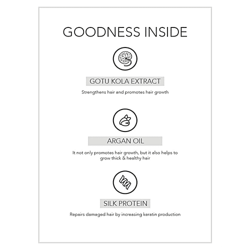 Fabessentials Silk Argan Oil Gotu Kola Shampoo - Prevents Hair Damages, For Strong, Shiny Hair, 250 ml