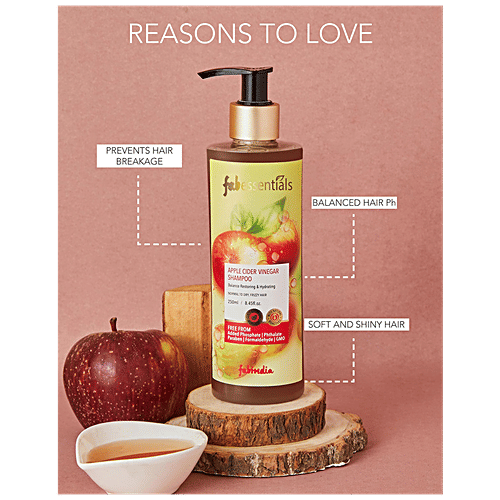 Buy Fabessentials Apple Cider Vinegar Shampoo pH Balanced, Hydrating