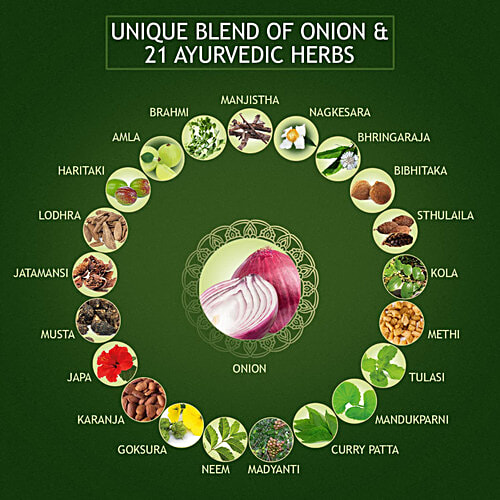 Kesh King Ayurvedic Onion Oil - Anti-hairfall, Controls Dry Scalp, Strengthens & Nourishes Hair, 200 ml