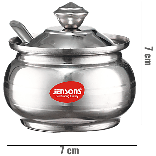 Buy Jensons Stainless Steel Ghee Pot With Spoon For Home & Kitchen