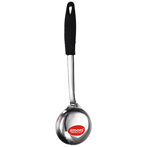 Buy Jensons Stainless Steel Serving Spoon With Plastic Handle For