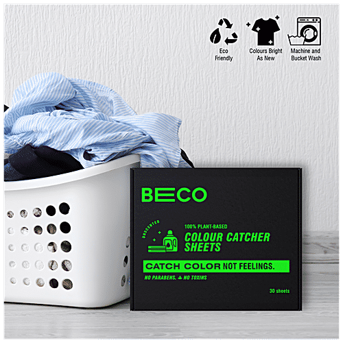 Beco Plant-Based Colour Catcher Sheets, 30 pcs  Non-Toxic, Maintains Clothes Original Colours