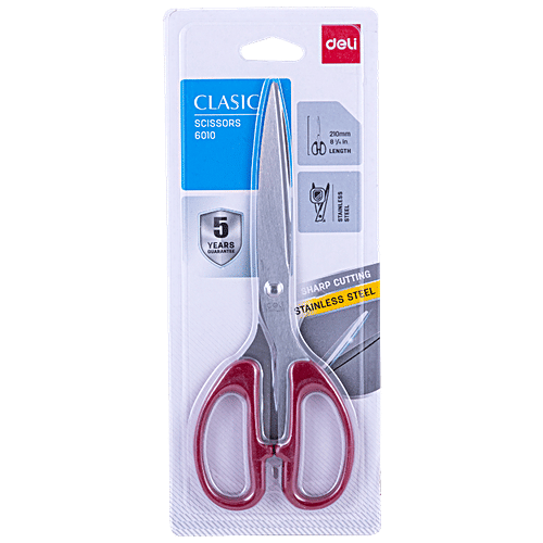 Deli Scissors - W6010, Assorted Colour, 210 MM, 1 pc  