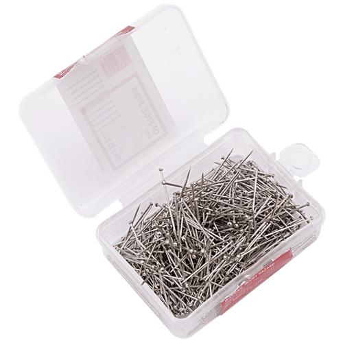 Deli 0023 Essential Series Sharp Steel Office Pins - 24 mm, 50 g  