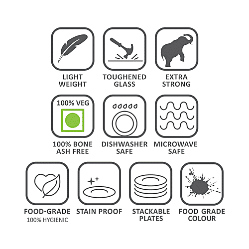 Buy Larah by Borosil Opalware Cup & Saucer Diana, White, Microwave