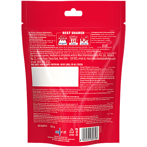 Snickers Mixed Minis Chocolate, Assorted, 103.5 g