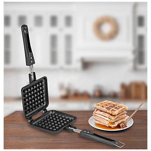 Buy Anjali Die Cast Aluminium Waffle Maker Non Stick Coated, Bakelite