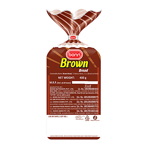 Bonn Brown Bread - Source Of Fibre, 400 g  