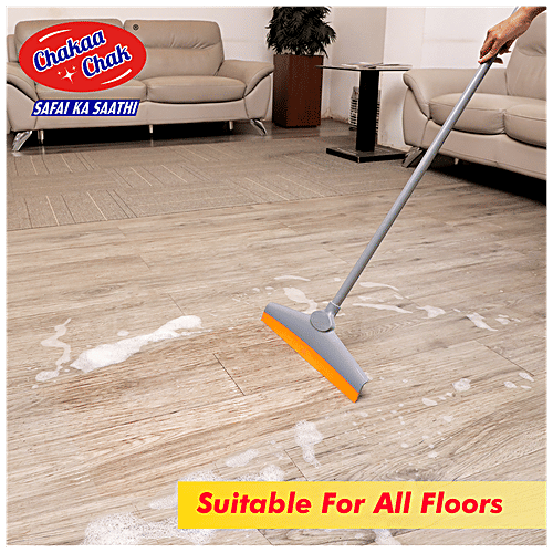 Buy Chakaachak Shine Floor Wiper Plastic & Rubber Blades, With Rod, 3