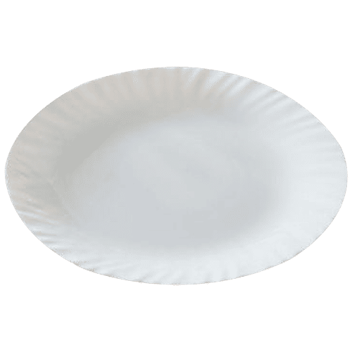 Buy Luminarc Feston Dinner Plate Plain, Tempered, 27 cm, White Online