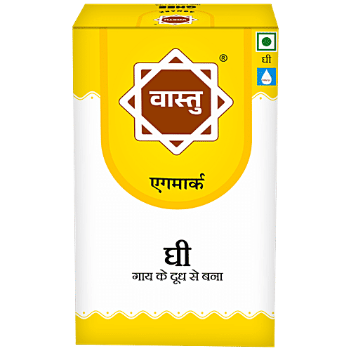 Vastu Cow Ghee - No Chemicals & Preservatives, 500 ml Tetra Pak