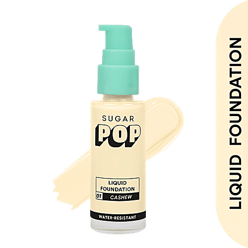 Sugar Pop Liquid Foundation - Water-Resistant, Long-Lasting, Super Matte, 30 ml 01 Cashew 