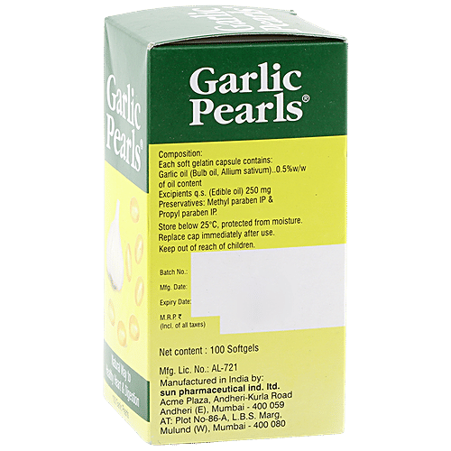 Buy GARLIC PEARLS Softgels Improves Digestion Online at Best Price of