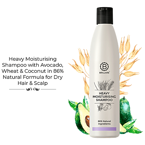 Brillare Heavy Moisturising Shampoo - For Dry, Frizzy Hair, 300 ml  