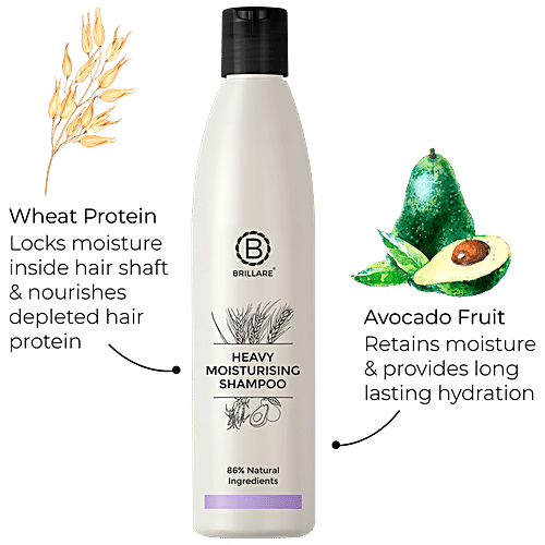 Buy Brillare Heavy Moisturising Shampoo For Dry, Frizzy Hair Online