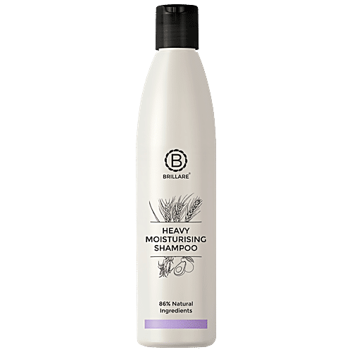 Brillare Heavy Moisturising Shampoo - For Dry, Frizzy Hair, 300 ml  