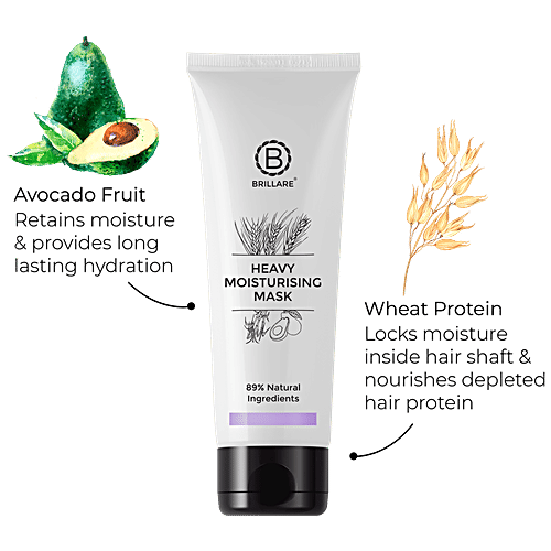 Buy Brillare Heavy Moisturising Mask For Dry, Frizzy Hair Online at