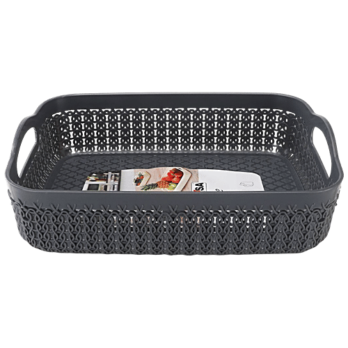 Buy Nayasa Rope Basket Rectangle Small Basket For Fruits & Vegetables
