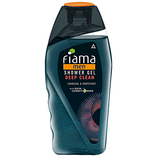 Buy Fiama Men Shower Gel Deep Clean, Charcoal & Grapefruit, For