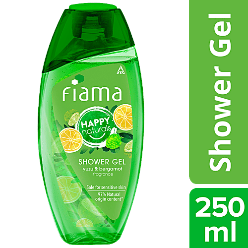 Buy Fiama Happy Naturals Shower Gel Yuzu & Bergamot, For Moisturised Skin Online at Best Price
