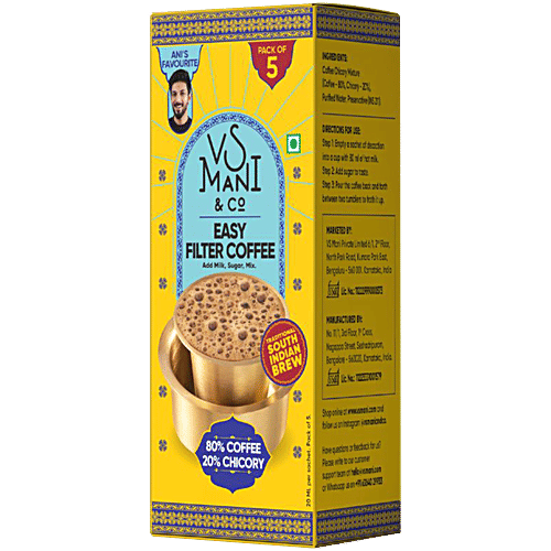 Vs Mani & Co. Easy Filter Coffee, 100 ml  