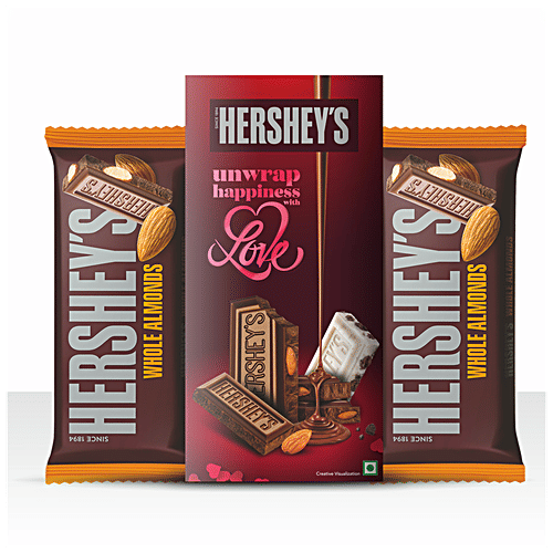Buy Hersheys Bar Valentine Gift Pack Whole Almonds Online at Best