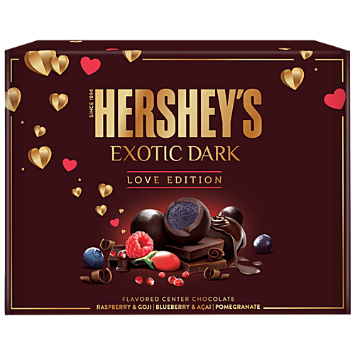 Buy Hersheys Exotic Dark Love Edition, Blueberry & Acai, Valentine