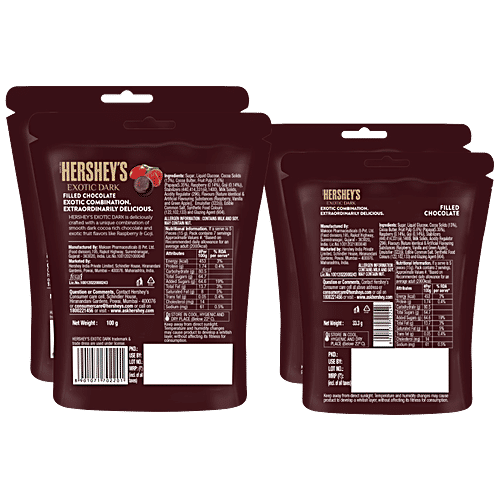 Hershey's Exotic Dark - Love Edition, Raspberry & Goji, Valentine Day Chocolate Gift Pack, 266.6 g  