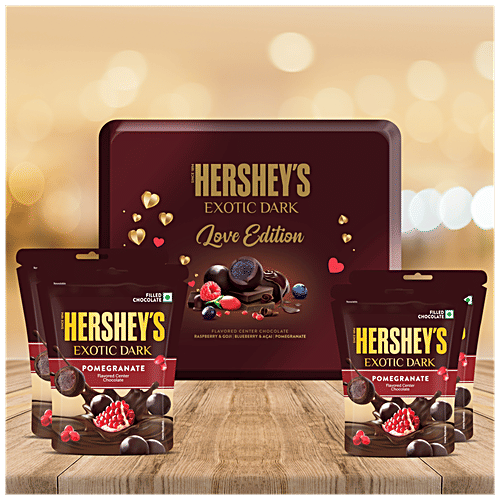 Buy Hersheys Exotic Dark - Love Edition, Pomegranate, Valentine Day ...