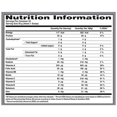 Isopure Protein Powder Drink Mix For Adults - Creamy Vanilla, Lactose & Gluten Free, 1 kg