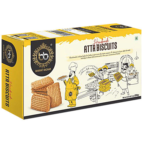 Buy Bharat Bazaar Atta Biscuits Handmade Online at Best Price of Rs
