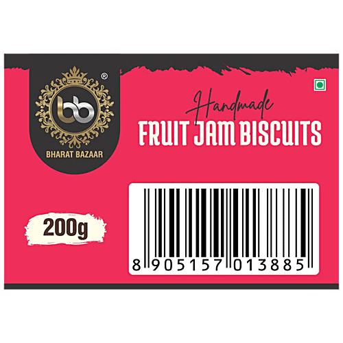 Buy Bharat Bazaar Fruit Jam Biscuits Handmade Online at Best Price of