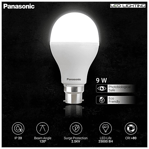 Panasonic LED LED Emergency Bulb - 9 Watt, 6500K, Cool Day Light, 1 pc  
