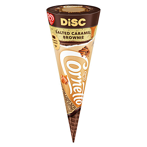 Kwality Wall's Cornetto - Salted Caramel Brownie, 110 ml  