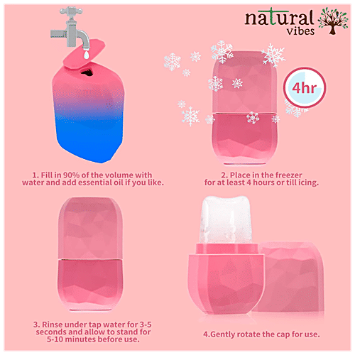 Natural Vibes Ice Facial Roller - For Face, Neck & Under Eye, 94 g  