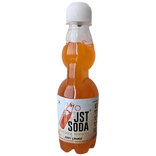 JST Soda Fizzy Orange Goli Soda - Refreshing Taste, 220 ml  