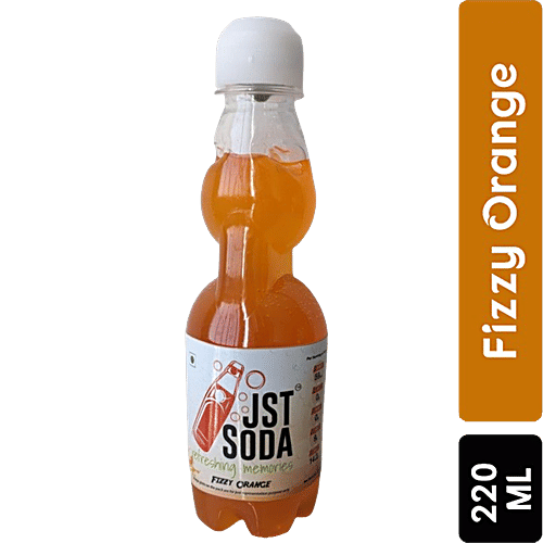 JST Soda Fizzy Orange Goli Soda - Refreshing Taste, 220 ml  