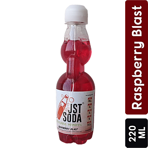 JST Soda Raspberry Blast Goli Soda - Refreshing Taste, 220 ml  